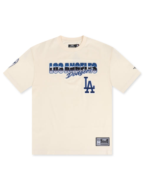 Pro Standard Los Angeles Dodgers Script Tee - Eggshell