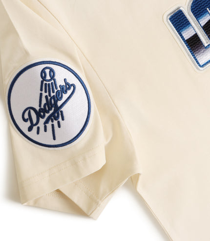 Pro Standard Los Angeles Dodgers Script Tee - Eggshell