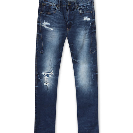 Krome Men's Slim Fit Denim Pants - Admiral Blue