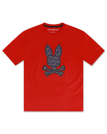 PSYCHO BUNNY BELMONT GRAPHIC TEE - RED