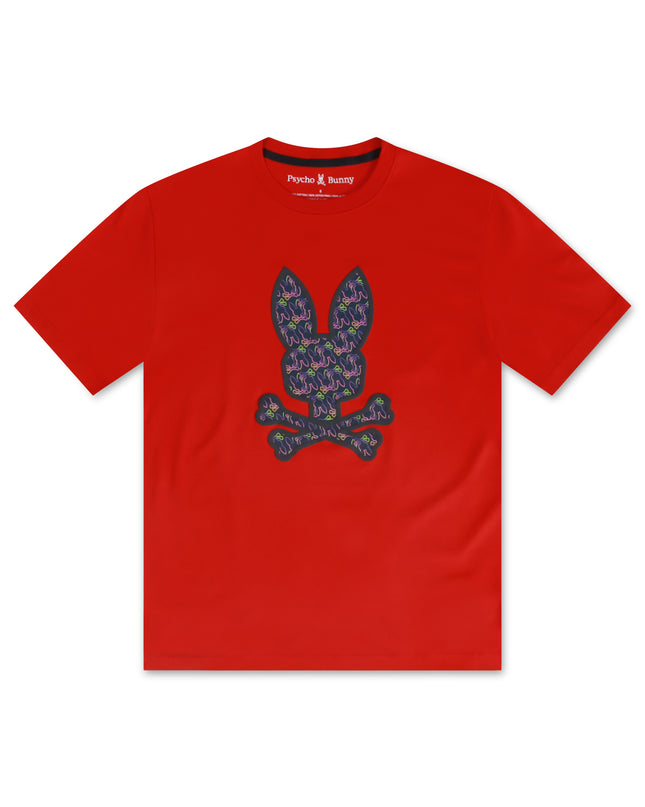 PSYCHO BUNNY BELMONT GRAPHIC TEE - RED