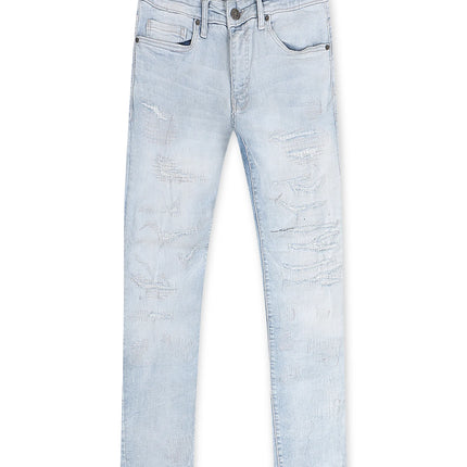 Jordan Craig  Rip and Repair Ross Fit Jeans - Ice Blue