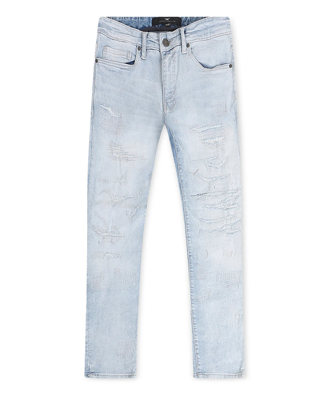 Jordan Craig  Rip and Repair Ross Fit Jeans - Ice Blue
