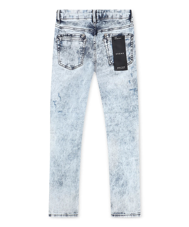 Krome Men's Slim Fit Denim Pants - Marble