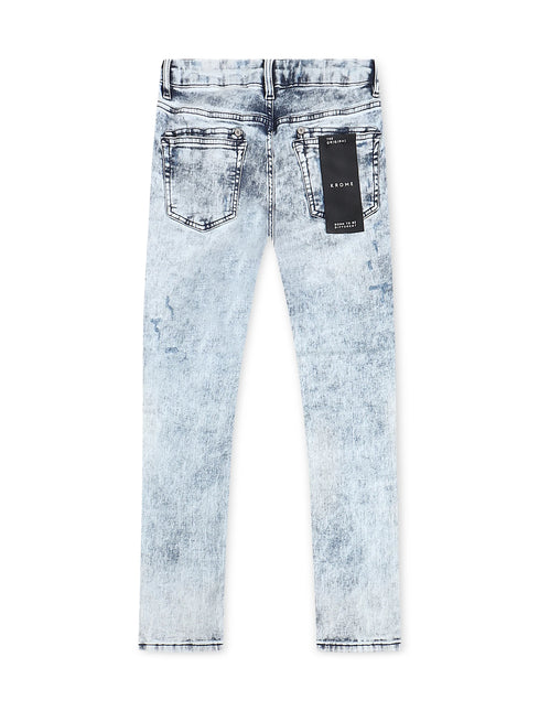 Krome Men's Slim Fit Denim Pants - Marble