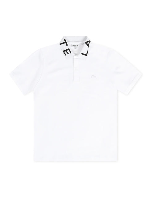 Lacoste Slim Fit Branded Polo - White