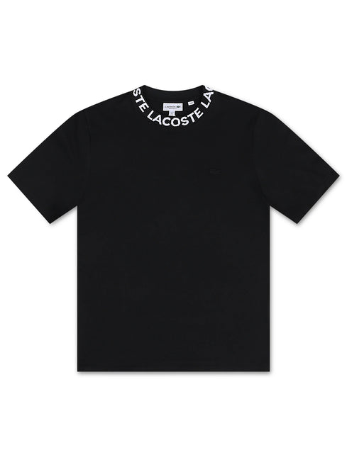 Lacoste Branded Jersey Tee - Black