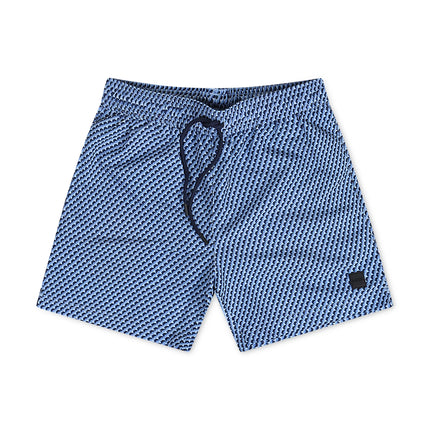 Boss All Over Print Swim Shorts - Blue