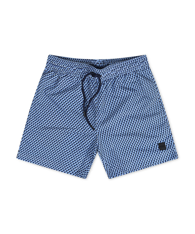 Boss All Over Print Swim Shorts - Blue