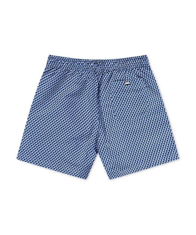 Boss All Over Print Swim Shorts - Blue