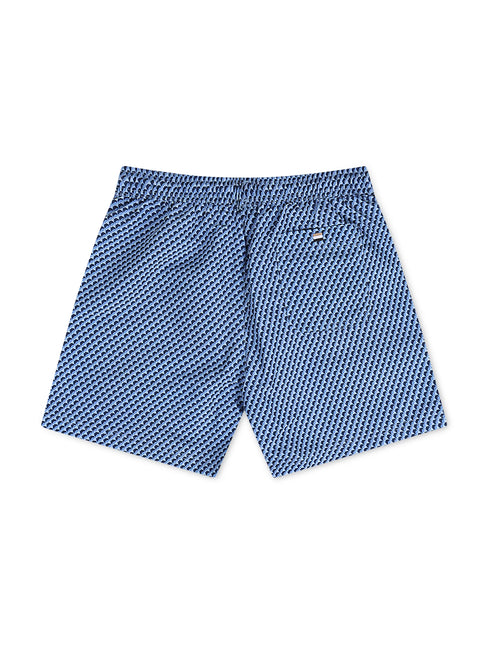 Boss All Over Print Swim Shorts - Blue