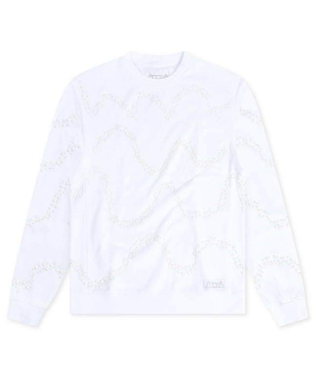 Cult Of Individuality Alpha Fleece Crewneck - White