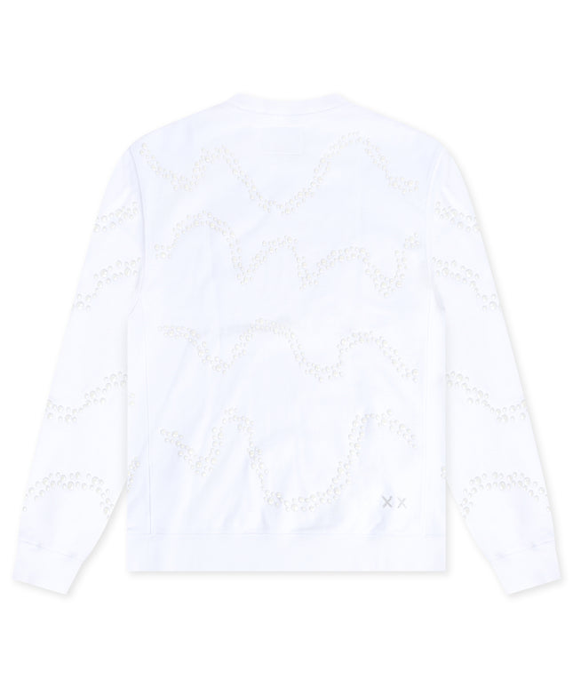 Cult Of Individuality Alpha Fleece Crewneck - White