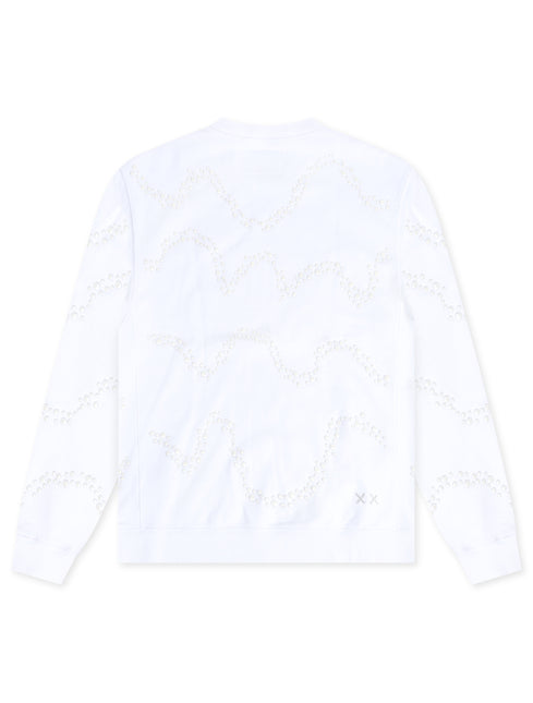 Cult Of Individuality Alpha Fleece Crewneck - White