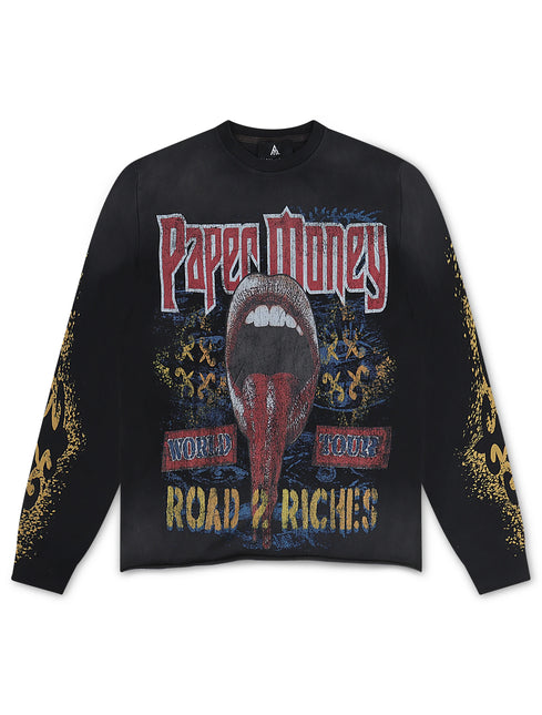 Paper Money Fortune Long Sleeve - Black