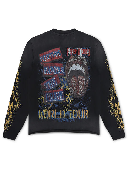 Paper Money Fortune Long Sleeve - Black