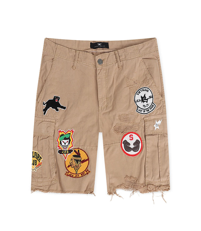 coco01 Denim Exchange | Jordan Craig War Angel Cargo Shorts - Khaki