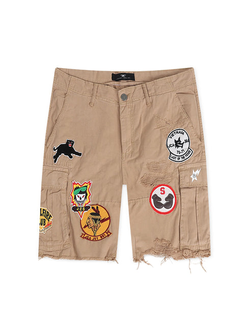 Jordan Craig War Angel Cargo Shorts - Khaki