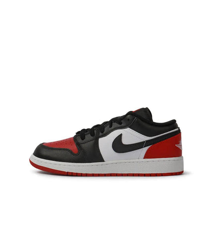 AIR JORDAN BIG KIDS 1 LOW - BRED TOE AIR JORDAN