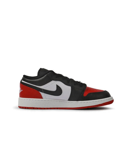 AIR JORDAN BIG KIDS 1 LOW - BRED TOE AIR JORDAN