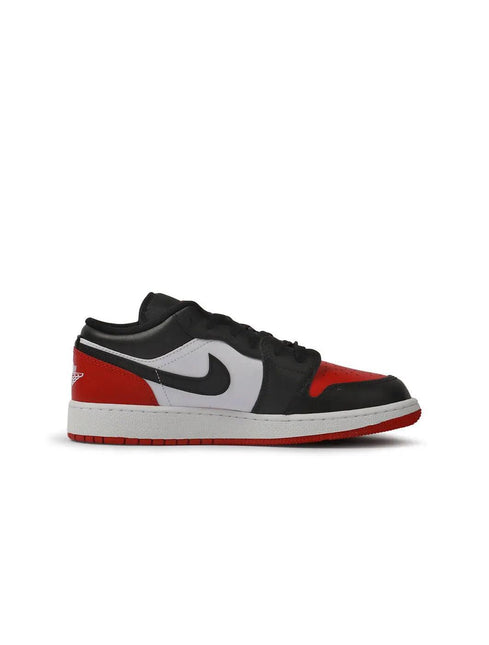 AIR JORDAN BIG KIDS 1 LOW - BRED TOE AIR JORDAN