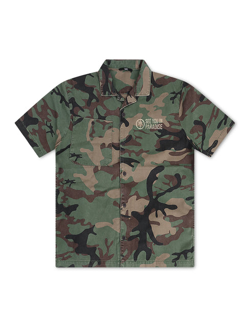 Jordan Craig Camo Camp Button Up Shirt - Vintage Camo