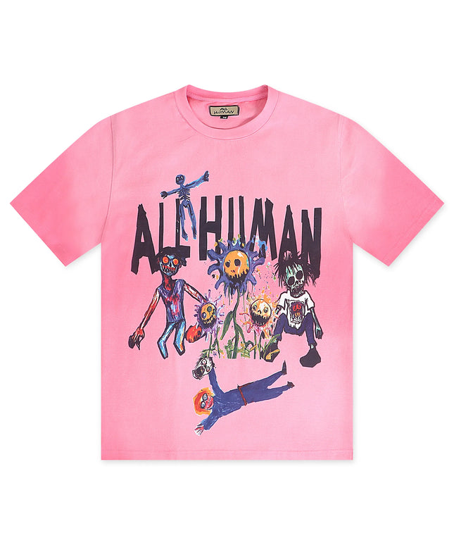 All Human Nightmare Garden - Pink Sunfade Wash