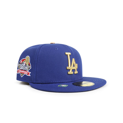 New Era 5950 Gold Collection World Series Hat - Royal Blue/ Gold