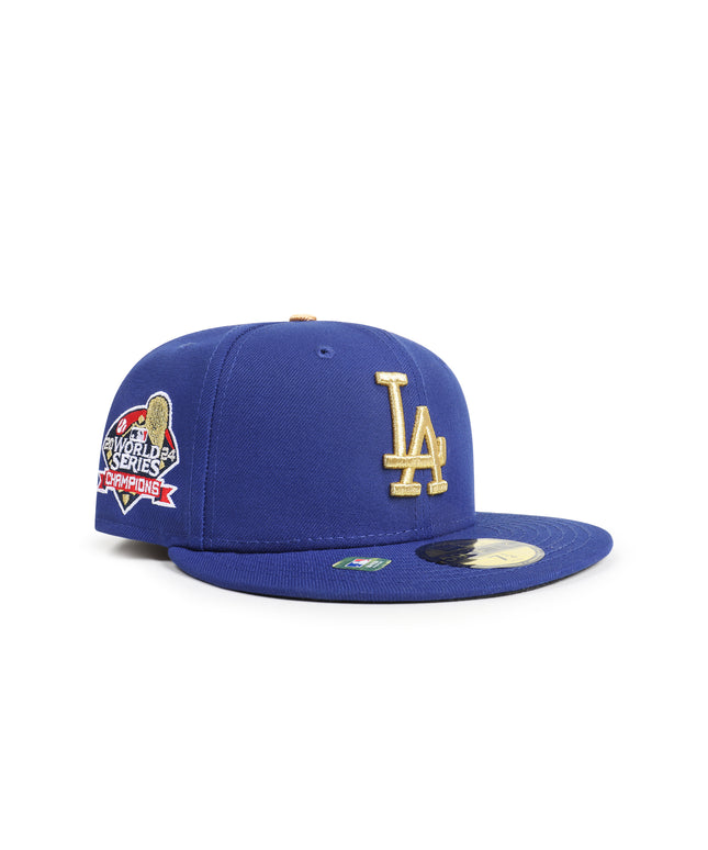 New Era 5950 Gold Collection World Series Hat - Royal Blue/ Gold