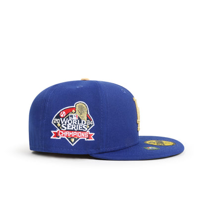 New Era 5950 Gold Collection World Series Hat - Royal Blue/ Gold