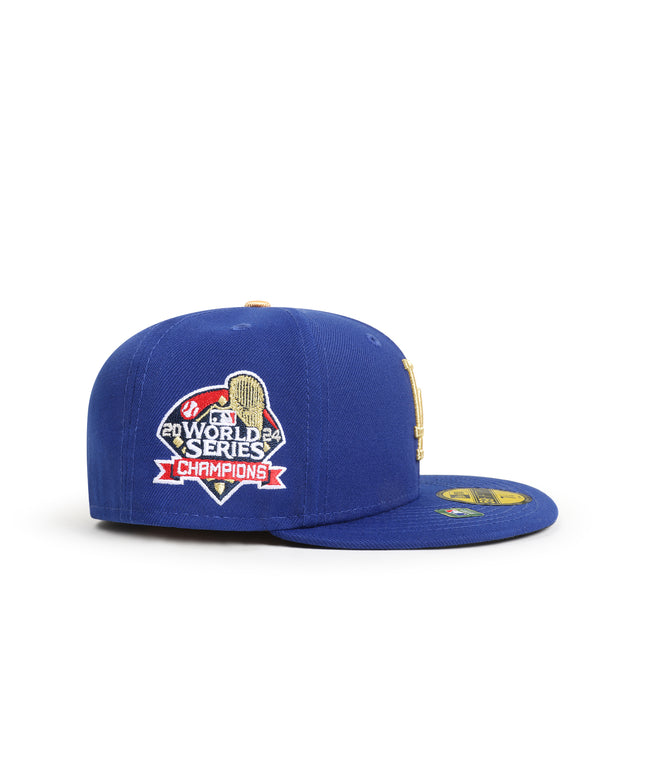 New Era 5950 Gold Collection World Series Hat - Royal Blue/ Gold