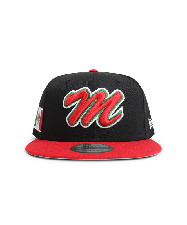 New Era 950 Mexico Cursive M Hat - Black/ Red