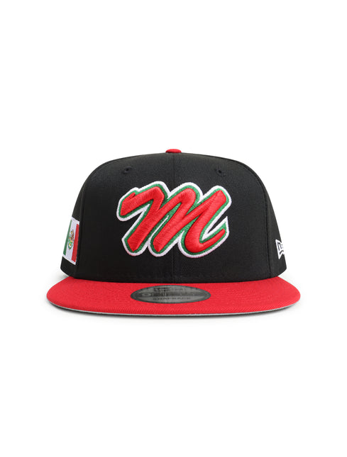 New Era 950 Mexico Cursive M Hat - Black/ Red