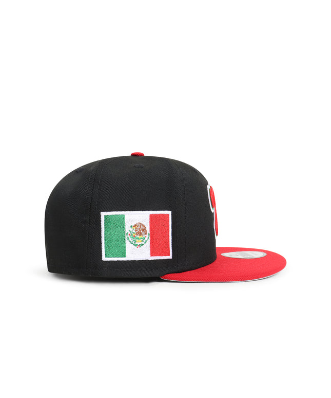 New Era 950 Mexico Cursive M Hat - Black/ Red