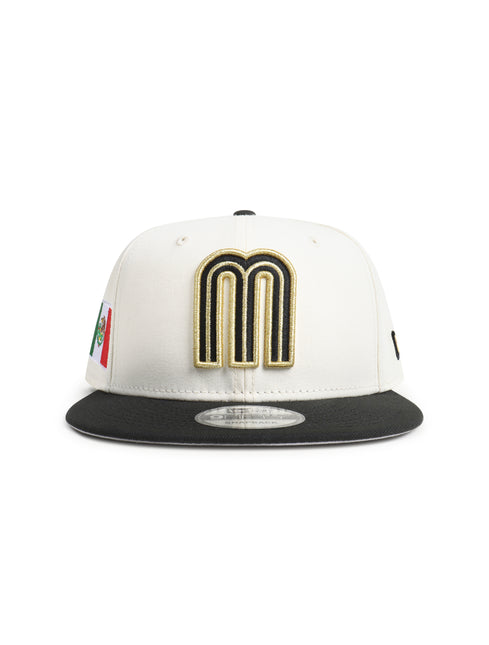 New Era 950 Mexico M Flag Hat - Chrome/ Black