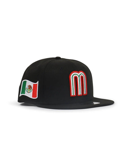 NEW ERA MEXICO HAT - BLACK/BLACK NEW ERA