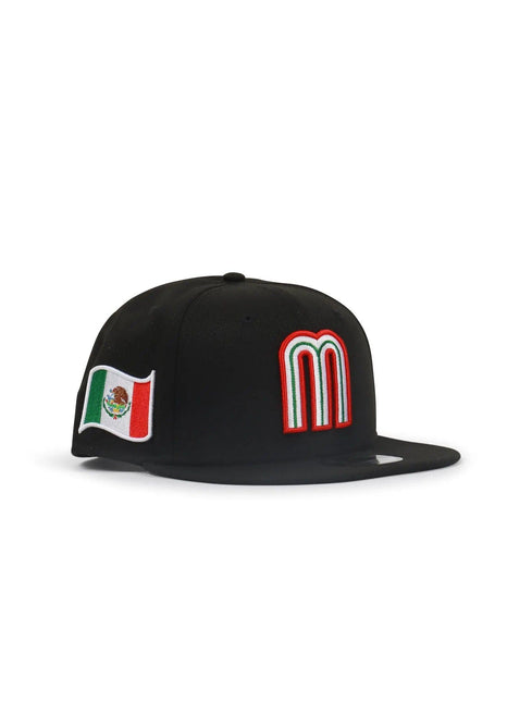 NEW ERA MEXICO HAT - BLACK/BLACK NEW ERA