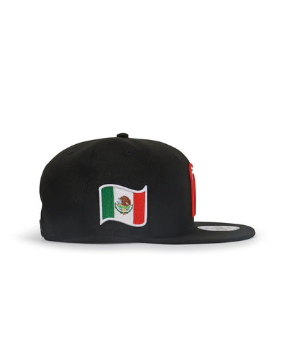 NEW ERA MEXICO HAT - BLACK/BLACK NEW ERA