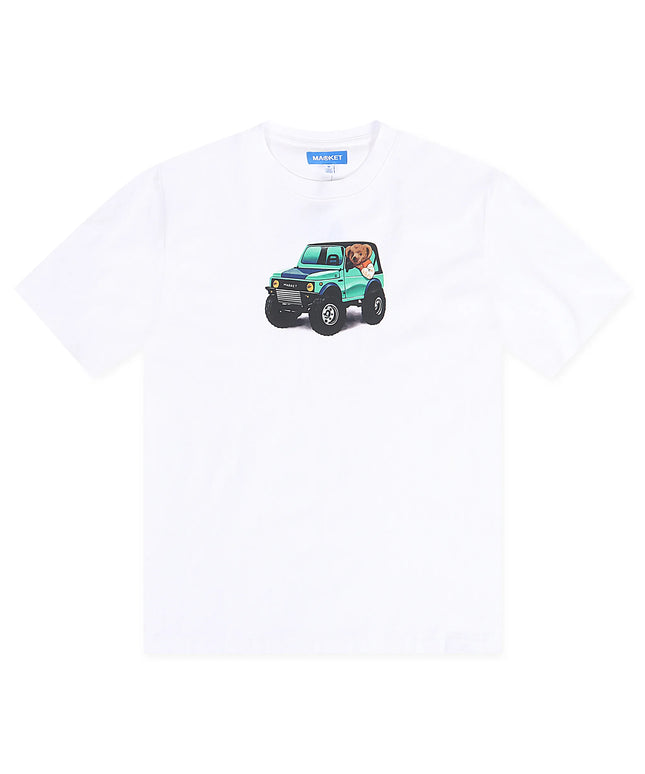 Camiseta blanca con el oso Market 4x4
