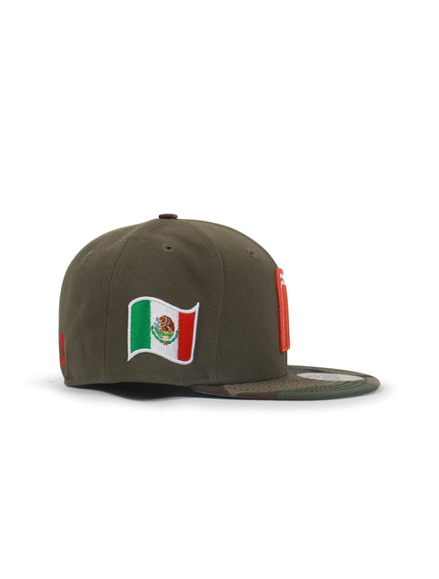 NEW ERA 5950 WBC MEXICO HAT - OLIVE/ WILD CAMO NEW ERA