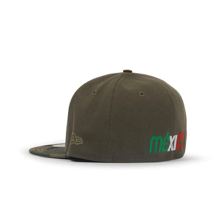 NEW ERA 5950 WBC MEXICO HAT - OLIVE/ WILD CAMO NEW ERA