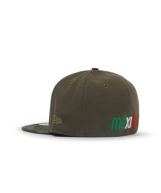 NEW ERA 5950 WBC MEXICO HAT - OLIVE/ WILD CAMO NEW ERA