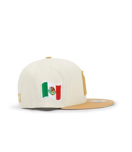 NEW ERA 5950 WBC MEXICO HAT - CHROME/ GOLD NEW ERA