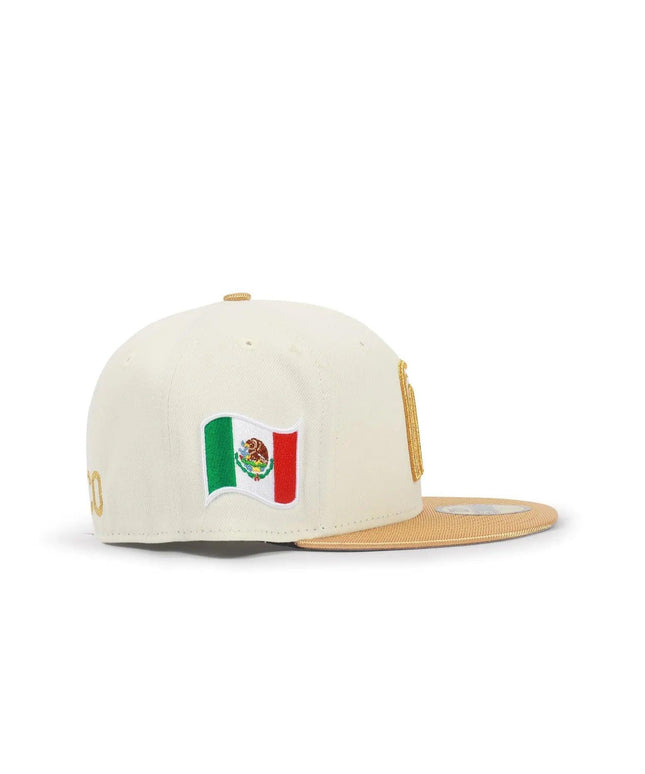 NEW ERA 5950 WBC MEXICO HAT - CHROME/ GOLD NEW ERA