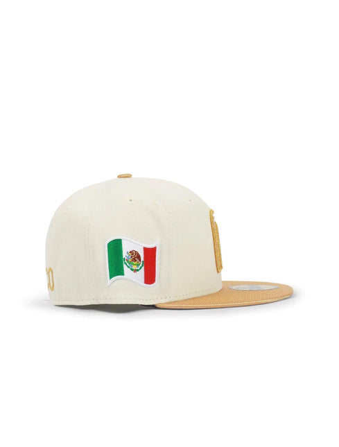 NEW ERA 5950 WBC MEXICO HAT - CHROME/ GOLD NEW ERA