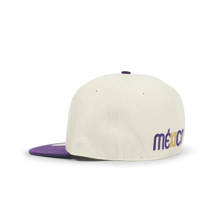 NEW ERA 5950 WBC MEXICO HAT - CHROME/ PURPLE NEW ERA