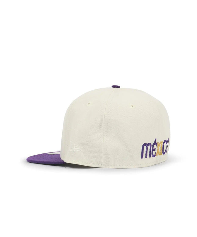 NEW ERA 5950 WBC MEXICO HAT - CHROME/ PURPLE NEW ERA