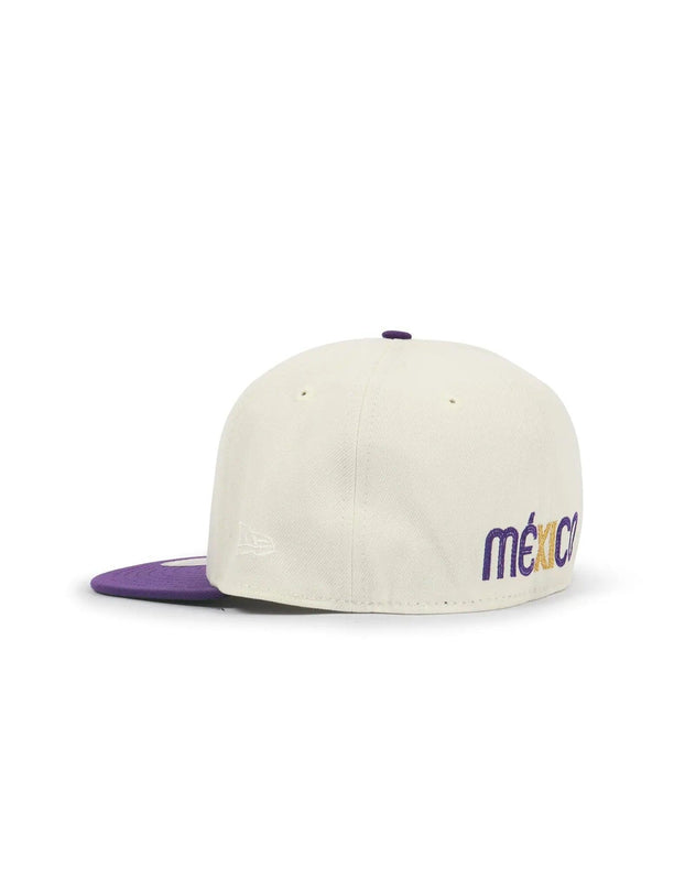 NEW ERA 5950 WBC MEXICO HAT - CHROME/ PURPLE NEW ERA