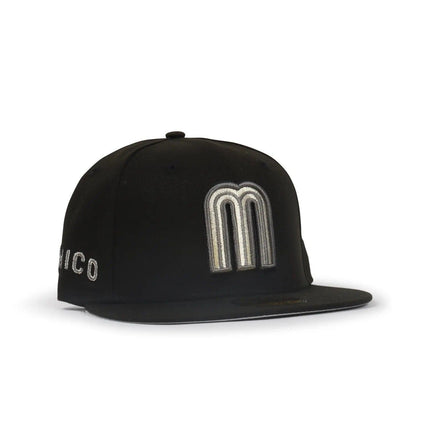 NEW ERA 5950 WBC MEXICO HAT - BLACK/BLACK NEW ERA