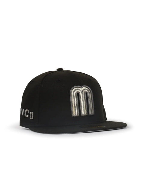 NEW ERA 5950 WBC MEXICO HAT - BLACK/BLACK NEW ERA